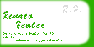 renato hemler business card